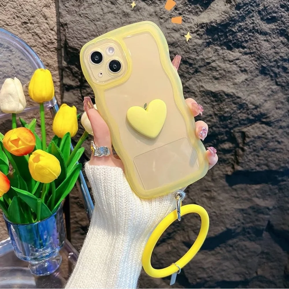 ✨NEW iPhone 13 Pro Case | iPhone 13 Pro Cover | Yellow Phone Case | Yellow Strap